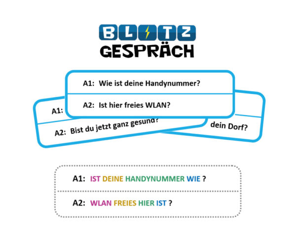 BLITZGESPRÄCH - 50x Fragen mit 'Sein', A1+A2