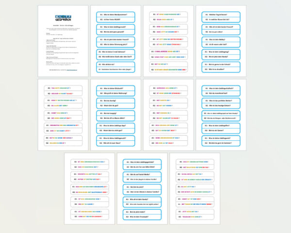 BLITZGESPRÄCH - 50x Fragen mit 'Sein', A1+A2 - Image 2
