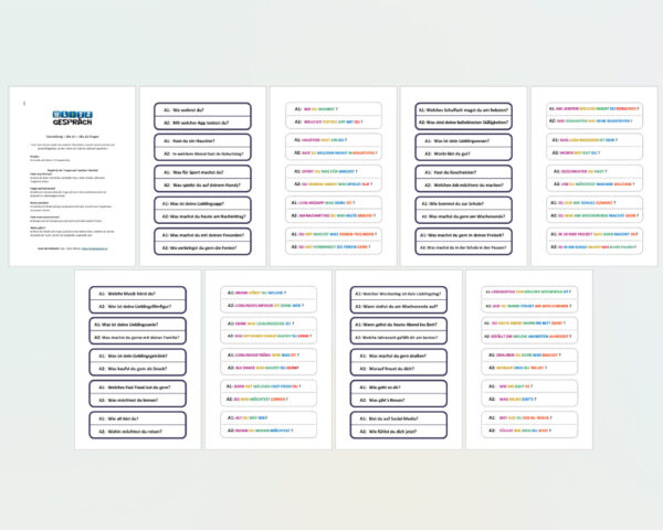 BLITZGESPRÄCH - 40x Treff-Fragen, A1+A2 - Image 2