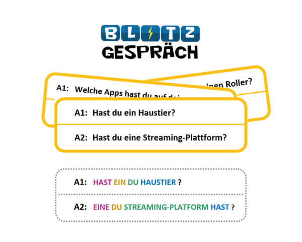 BLITZGESPRÄCH 40x Fragen mit 'Haben', A1+A2