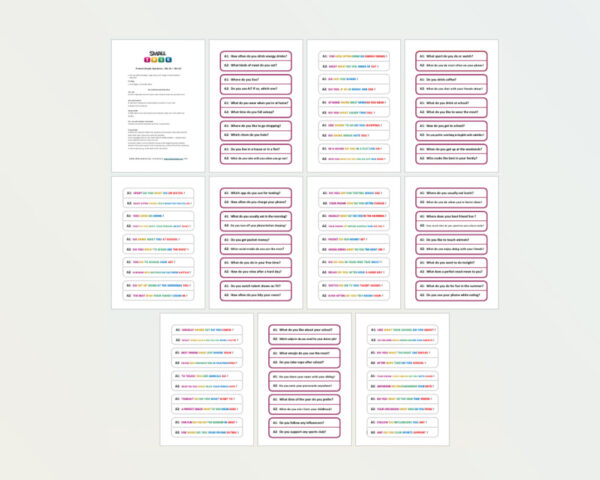 SMALL TALK - 50x Present Simple Questions A1+A2 - Image 2