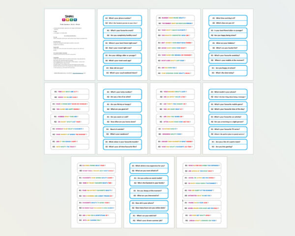 SMALL TALK - 50x 'To Be' Questions, A1+A2 - Image 2