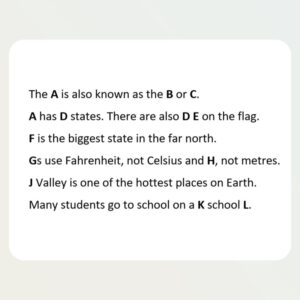 Word Lab - English Speaking Countries